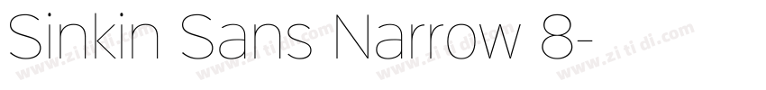 Sinkin Sans Narrow 8字体转换
